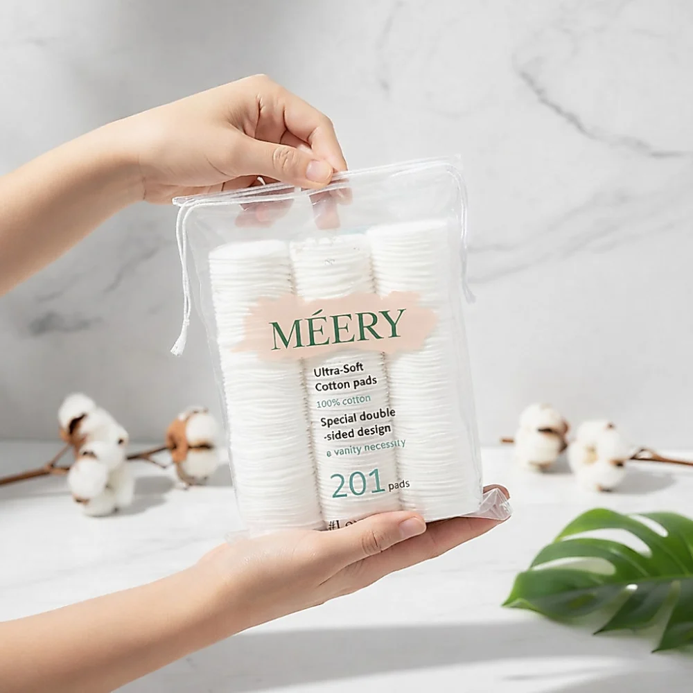 Bông Tẩy Trang MÉERY Chính Hãng, Bông Tẩy Trang Meery 205 Miếng 100% Cotton Pads Bông Tẩy Trang Méery - đánh giá thực tế