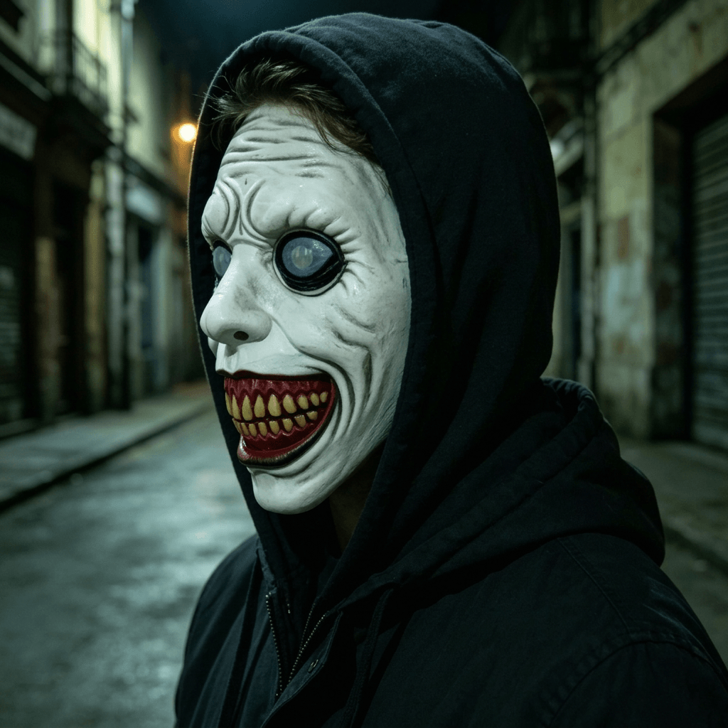 Mặt Nạ Quỷ Cười Smiling Demon Exorcist Hóa Trang Halloween Kinh Dị - Ảnh 4