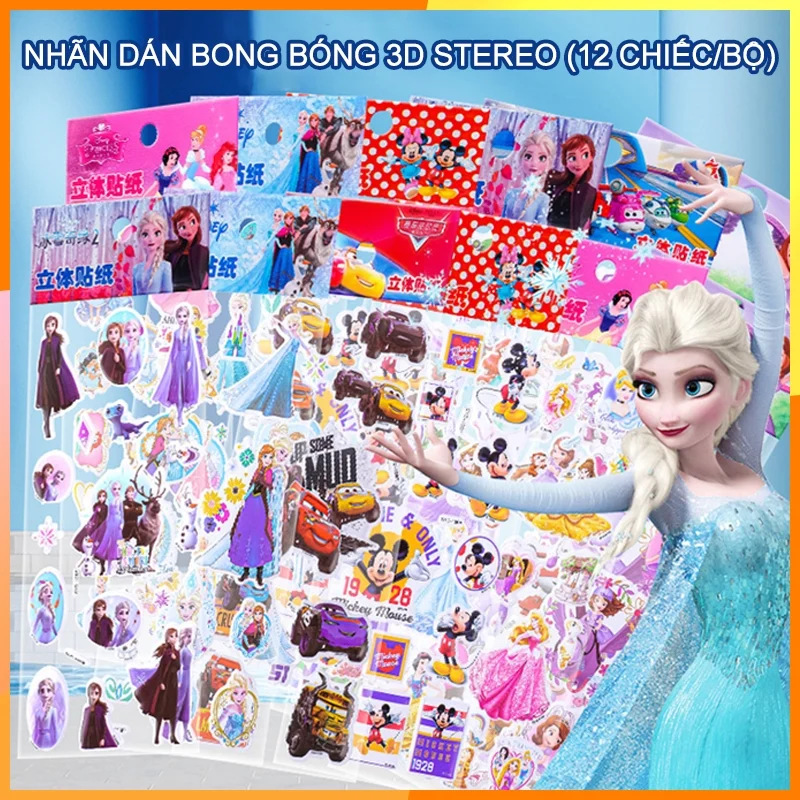 nhãn dán Moontoy - Moontoy (Mẫu Ngẫu Nhiên) Nhãn Đồ Chơi Trẻ Em 3d/Nhãn - đánh giá thực tế