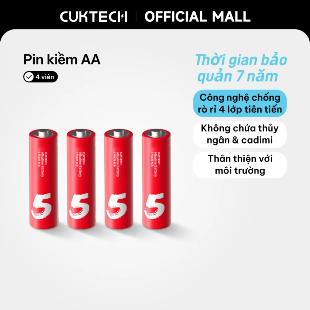 pin kiềm Cuktech - Pin Kiềm Màu Sắc Aa Cuktech Phù Hợp Cho Đồ - đánh giá thực tế