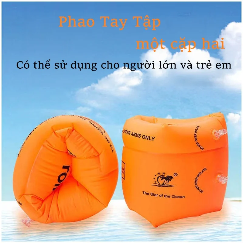phao tay cho bé người lớn - Set 2 chiếc phao tay cho bé và người lớn - đánh giá thực tế
