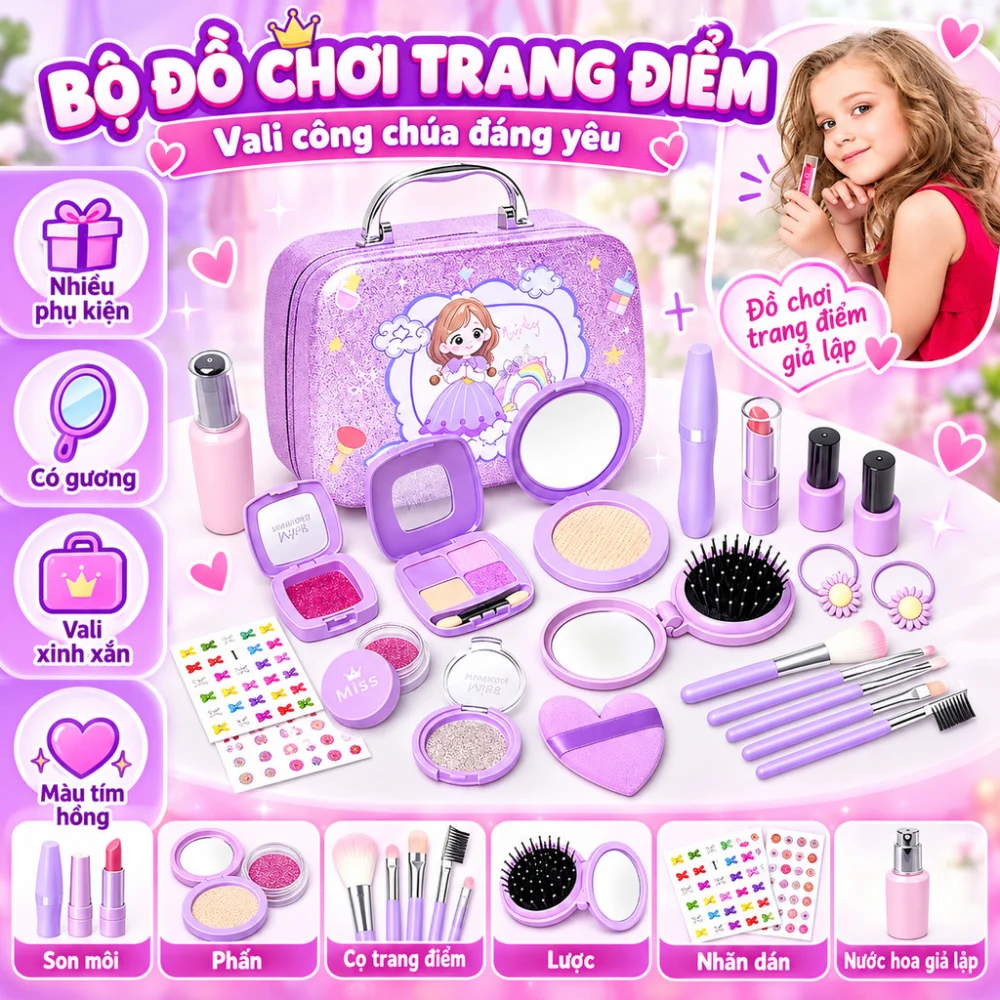 Bộ Đồ Chơi Trang Điểm Công Chúa - đánh giá thực tế