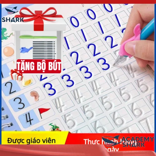 vở tập viết có rãnh - [🚛Free shipping] Vở Tập Viết Cho Trẻ Em, Bộ 4 - đánh giá thực tế